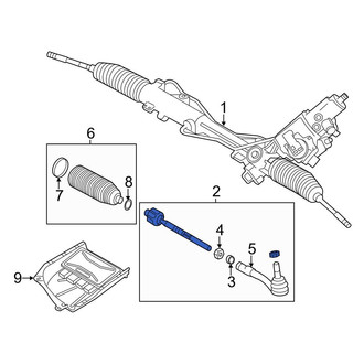 BMW OE - Right Steering Tie Rod Assembly