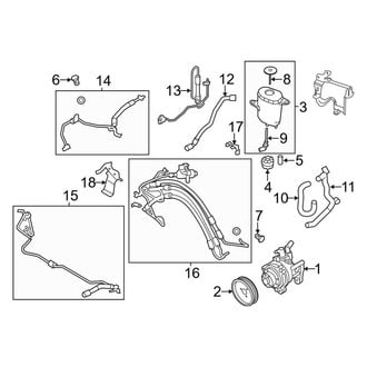 BMW OE - Steering Gear & Linkage - Pump & Hoses (Hydraulic), (Base)