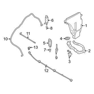BMW OE - Windshield - Washer Components