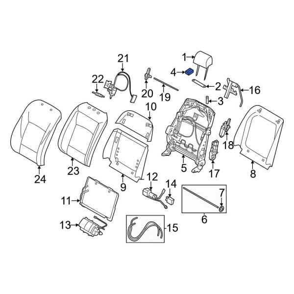 Headrest Hardware Kit