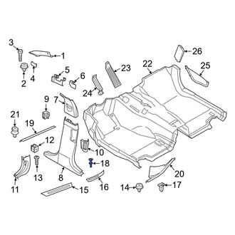 BMW OE - Door Sill Plate Rivet