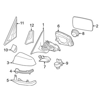 BMW OE - Front Door - Outside Mirrors (With Memory), (Base)