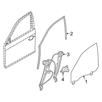 BMW OE - Front Door - Glass & Hardware (Base)