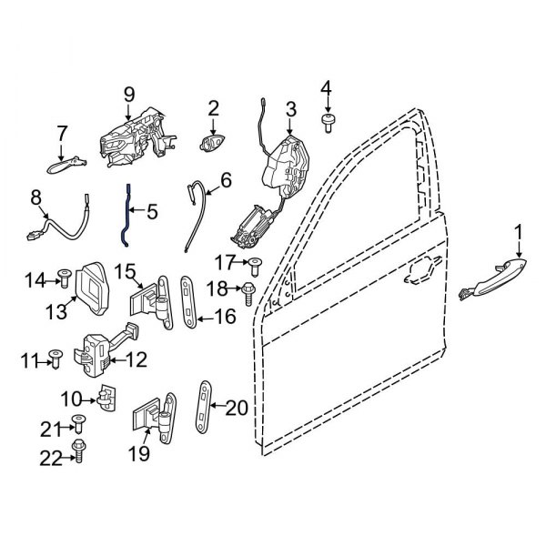 Door Lock Operating Rod