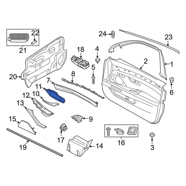 Interior Door Handle Trim