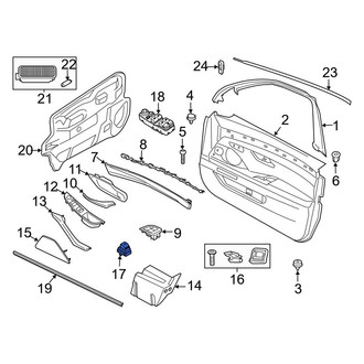 BMW OE - Front Right Door Window Switch