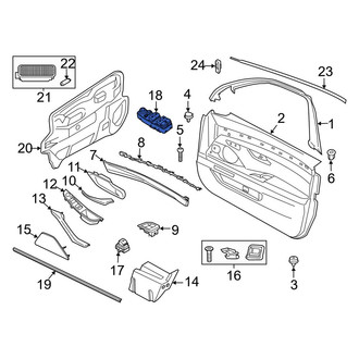 BMW OE - Front Right Door Window Switch