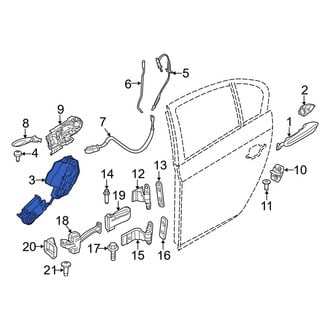 BMW OE - Rear Right Door Latch Assembly