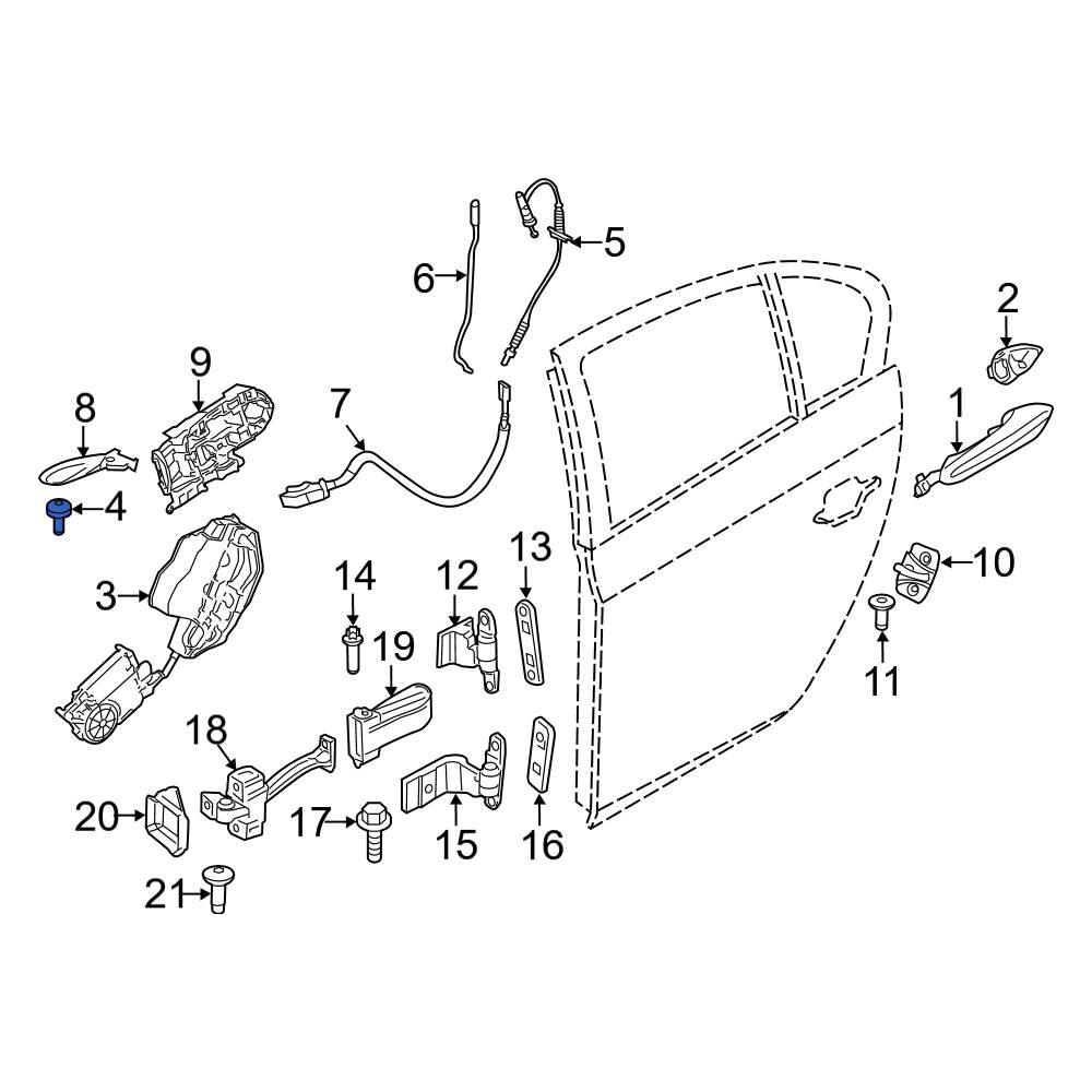 BMW OE 07147186859 Front Door Latch Bolt