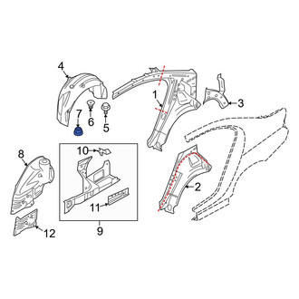 BMW OE - Quarter Panel Splash Shield Nut