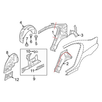 BMW OE - Quarter Panel - Inner Structure