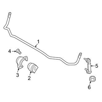 BMW OE - Rear Suspension - Stabilizer Bar & Components (W/O Dynamic Drive), (Base)