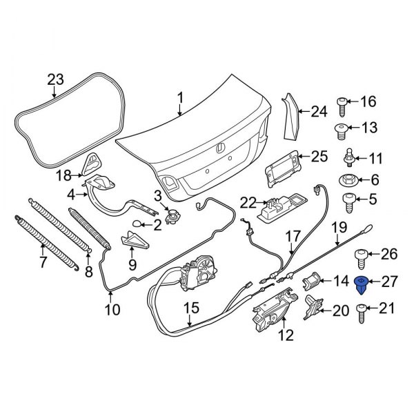 License Frame Nut