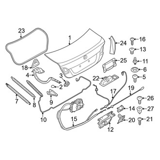 BMW OE - Trunk Lid - Lid & Components