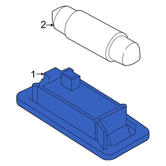 BMW OE - Rear License Plate Light Assembly