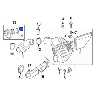 BMW OE - Engine Air Intake Hose Seal