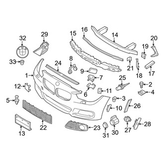 BMW OE - Front Bumper & Grille - Bumper & Components (With M Package)