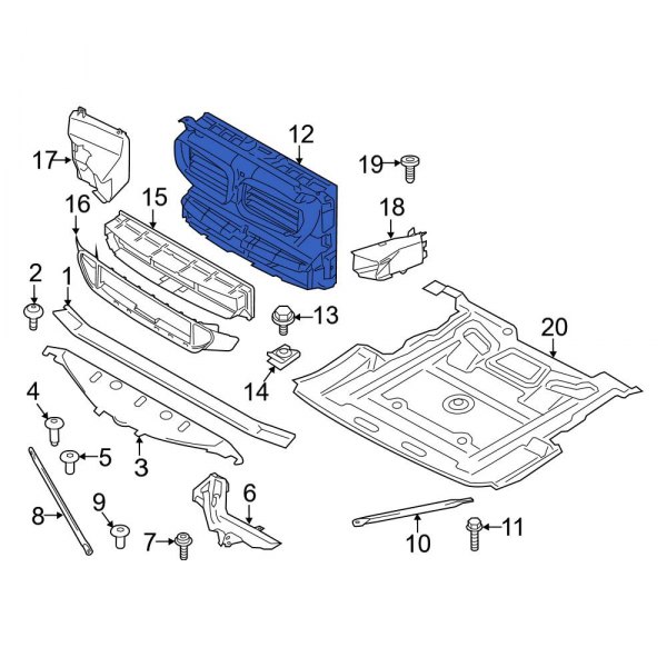 Radiator Support Air Duct