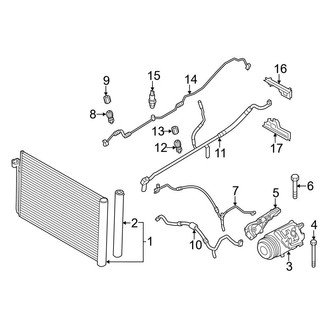 BMW OE - Air Conditioner & Heater - Condenser, Compressor & Lines