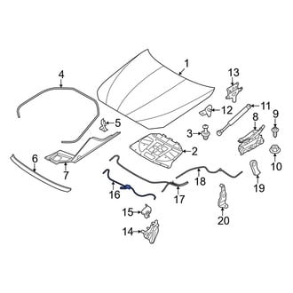 BMW OE - Front Hood Release Cable