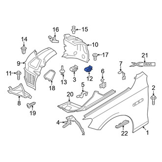 BMW OE - Rear Bumper Cover Nut