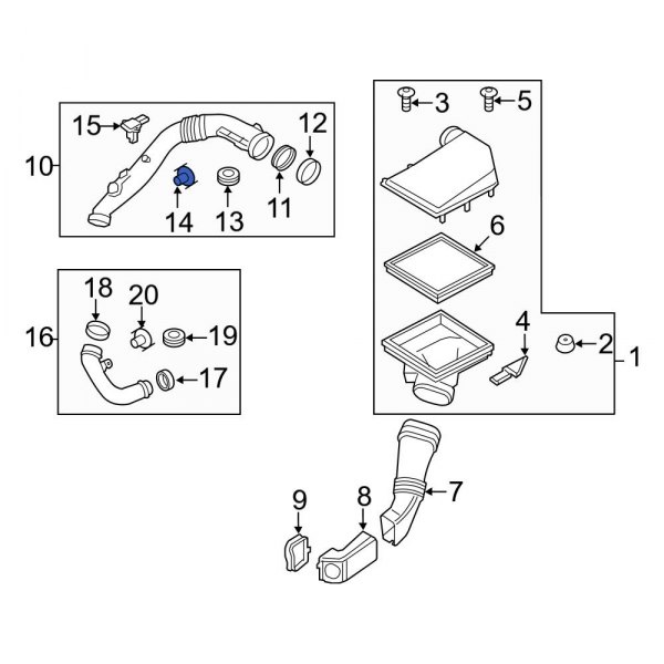 Engine Air Intake Hose Sleeve