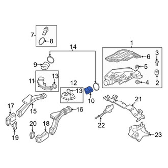 BMW OE - Left Engine Air Intake Hose Adapter
