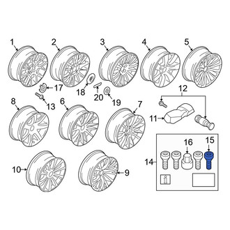 BMW OE - Wheel Lock Set