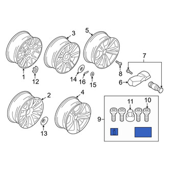 BMW OE - Wheel Lock Set