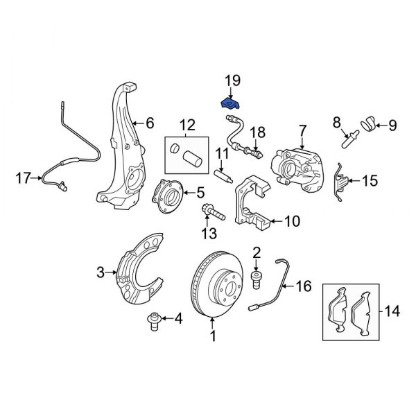 Brake Hydraulic Hose Lock Clip