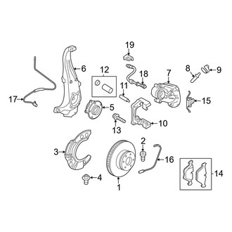 BMW OE - Front Suspension - Brake Components