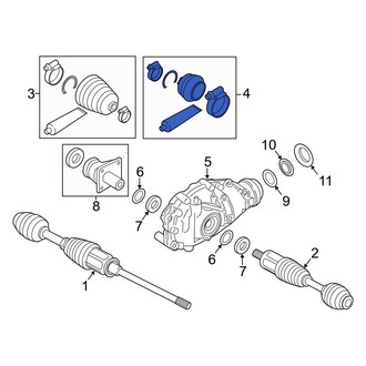 BMW OE - Front Outer CV Joint Boot Kit