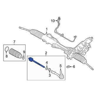 BMW OE - Right Steering Tie Rod Assembly