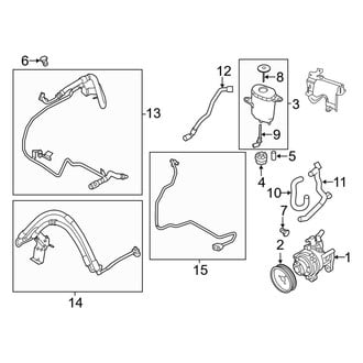 BMW OE - Steering Gear & Linkage - Pump & Hoses (Hydraulic, W/O Dynamic Drive), (Base)