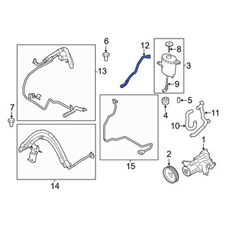 BMW OE - Power Steering Reservoir Hose