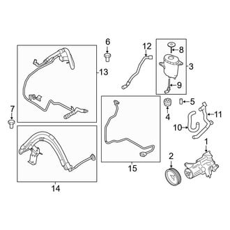 BMW OE - Steering Gear & Linkage - Pump & Hoses (Hydraulic, W/O Dynamic Drive), (Base)