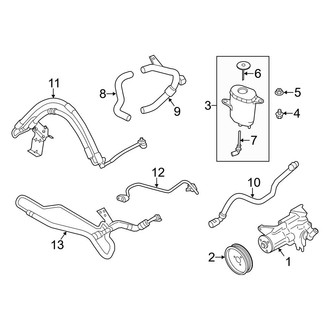 BMW OE - Steering Gear & Linkage - Pump & Hoses (Hydraulic, W/O Dynamic Drive)