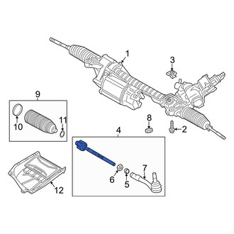BMW OE - Right Steering Tie Rod Assembly