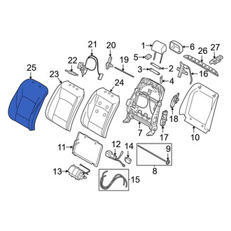 BMW OE - Front Seat Back Cushion Cover
