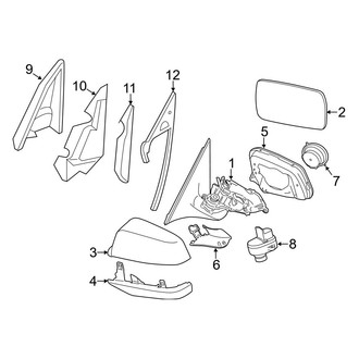 BMW OE - Front Door - Outside Mirrors (W/O Electrochromic)