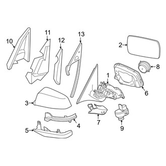 BMW OE - Front Door - Outside Mirrors (With Electrochromic)