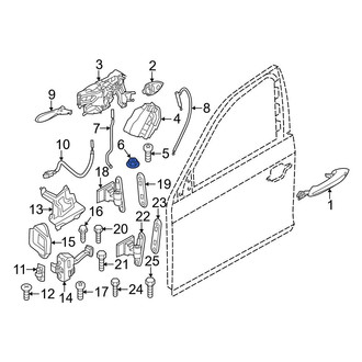 BMW OE - Center High Mount Stop Light Nut