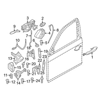 BMW OE - Front Door - Lock & Hardware