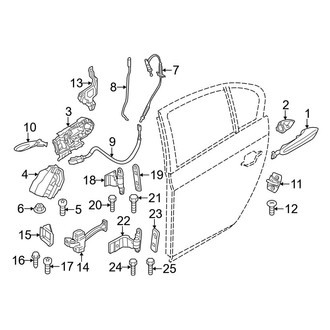 BMW OE - Rear Door - Lock & Hardware