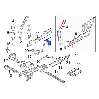 BMW OE - Quarter Panel Splash Shield Nut