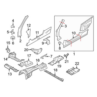 BMW OE - Quarter Panel - Inner Structure