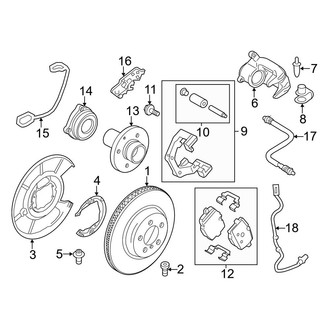 BMW OE - Rear Suspension - Brake Components