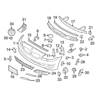 BMW OE - Front Bumper & Grille - Bumper & Components