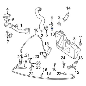BMW OE - Washer Fluid Reservoir Mounting Grommet