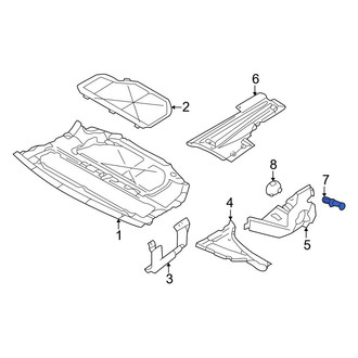 BMW OE - Radiator Support Splash Shield Rivet